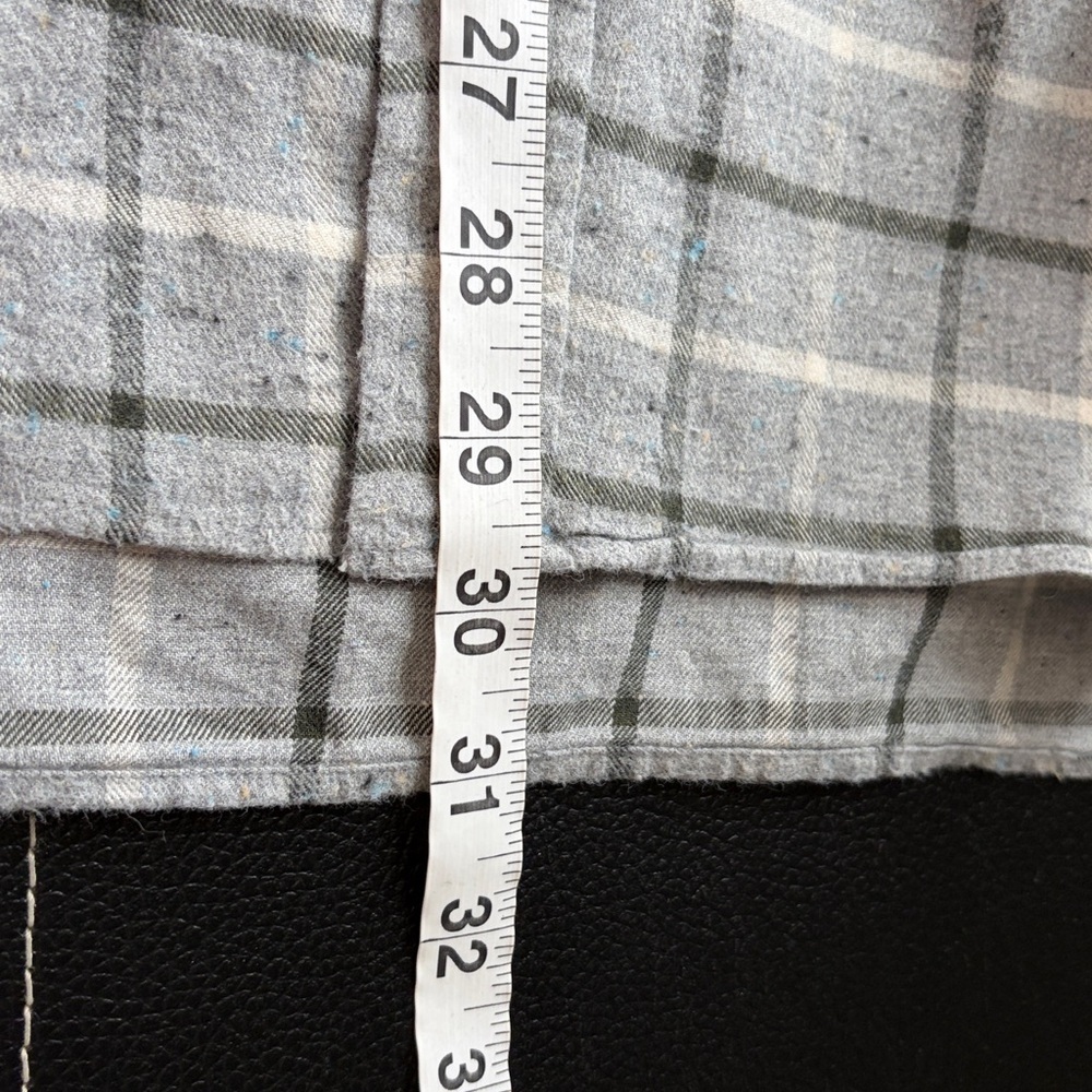 Frank and Eileen Joedy Flannel Grey Plaid Shirt Button Down Top Womens Sz XL - Picture 12 of 12